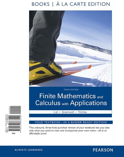 Finite Mathematics And Calculus With Applications,Used