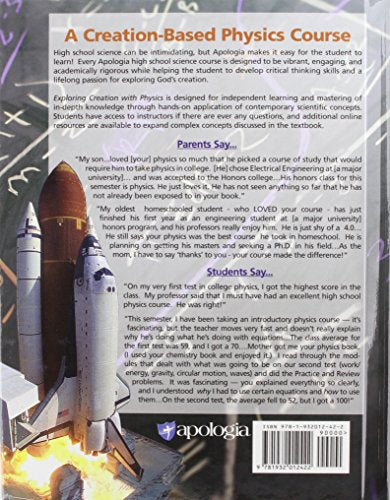 Exploring Creation with Physics 2nd Edition, Textbook,Used