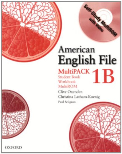 American English File Level 1b Student and Workbook, Multipack B,Used