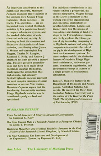 Mountain Papuans: Historical and Comparative Perspectives from New Guinea Fringe Highlands Societies,Used