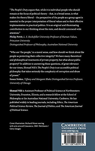 The People's Duty: Collective Agency and the Morality of Public Policy,Used