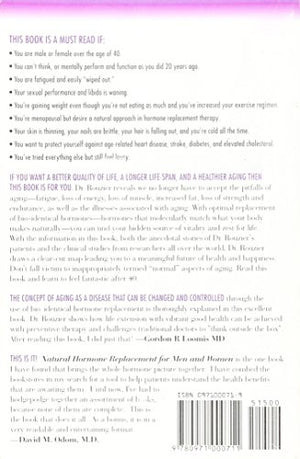 Natural Hormone Replacement For Men And Women (How To Achieve Healthy Aging),New