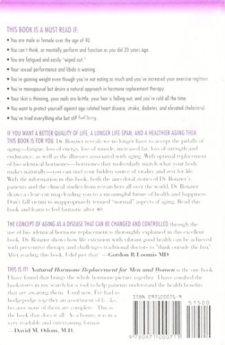 Natural Hormone Replacement For Men And Women (How To Achieve Healthy Aging),New