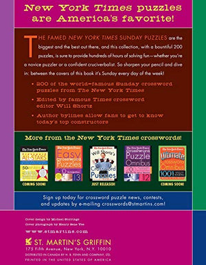 The New York Times Sunday Crossword Omnibus Volume 7: 200 WorldFamous Sunday Puzzles from the Pages of The New York Times,New