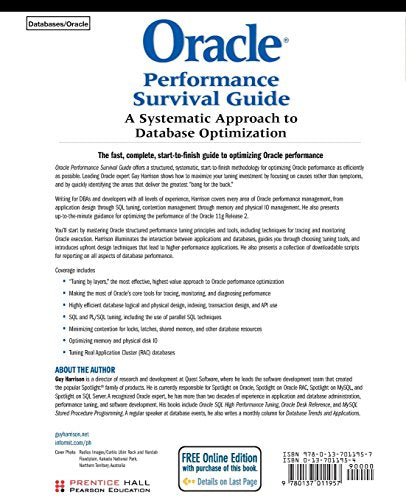 Oracle Performance Survival Guide: A Systematic Approach to Database Optimization,Used