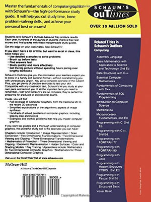 Schaum's Outline of Computer Graphics,Used
