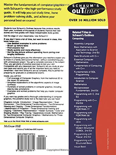 Schaum's Outline of Computer Graphics,Used