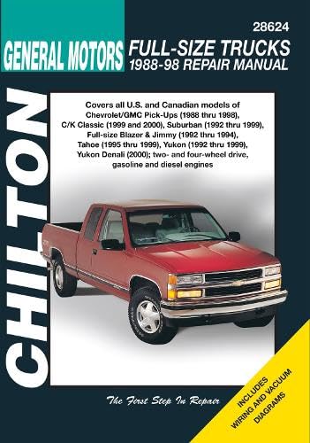 General Motors FullSize Trucks, 198898, Repair Manual (Chilton Automotive Books),Used