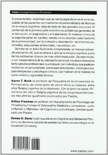 Terapia cognitiva de los trastornos de personalidad (Spanish Edition),Used