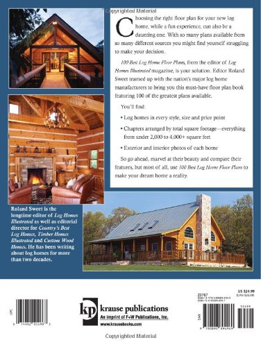 100 Best Log Home Floor Plans,Used