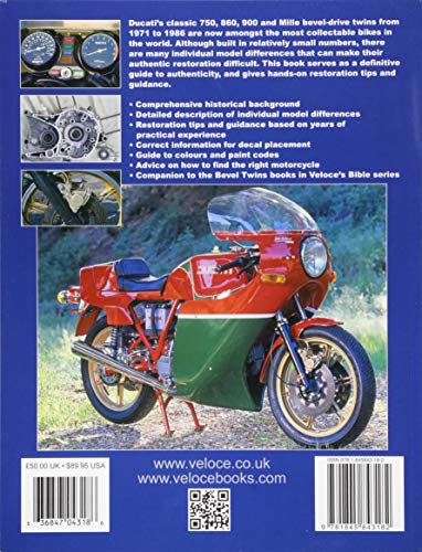 Ducati Bevel Twins 1971 to 1986: Authenticity & Restoration Guide (Enthusiast's Restoration Manual),Used