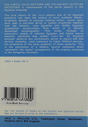 Coptic Share Pattern and its Ancient Egyptian Ancestors,Used