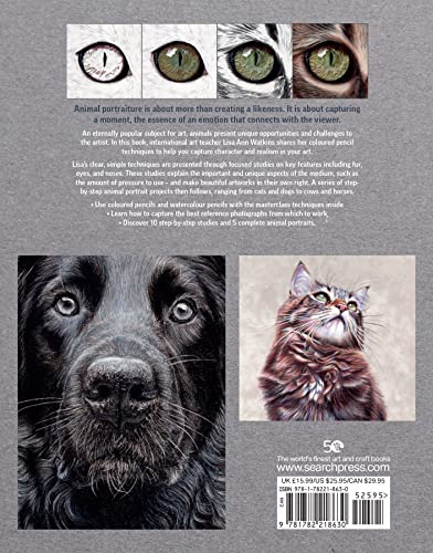 Drawing Animal Portraits in Coloured Pencil,Used