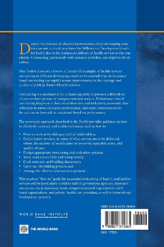 PerformanceBased Contracting for Health Services in Developing Countries: A Toolkit (Health, Nutrition, and Population Series),Used