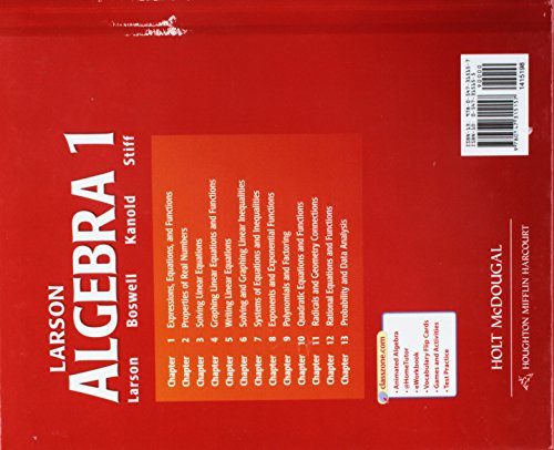 Larson Algebra 1 (Holt Mcdougal Larson Algebra 1),Used