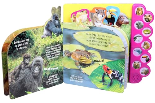 Silver Dolphin Books Discovery: Howl with the Animals! 10-Button Sound Book for Kids