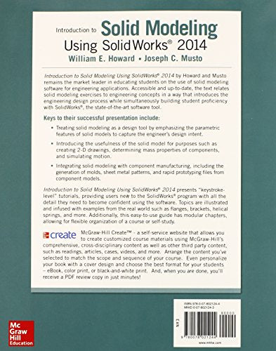 Introduction to Solid Modeling Using SolidWorks 2014,Used