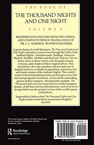 The Book of the Thousand and One Nights (Vol 2) (Thousand Nights & One Night),Used
