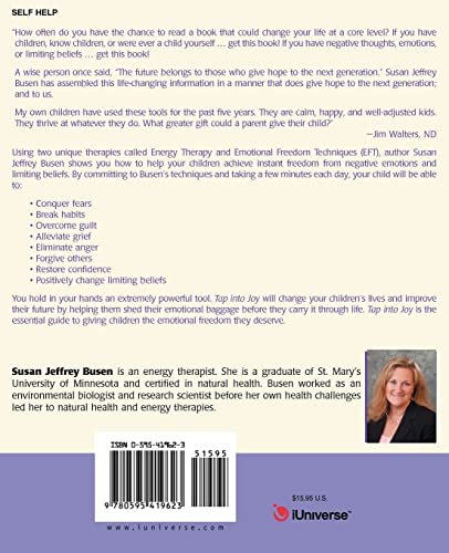 Tap into Joy: A Guide to Emotional Freedom Techniques for Kids and Their Parents,Used