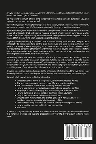 Stoicism: Daily Stoic Practices Using Mindfulness & Silence,Used
