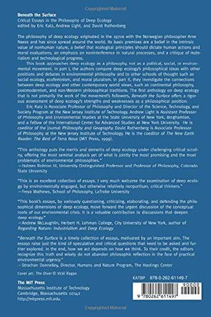 Beneath the Surface: Critical Essays in the Philosophy of Deep Ecology,Used