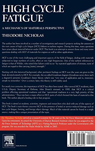 High Cycle Fatigue: A Mechanics of Materials Perspective,Used