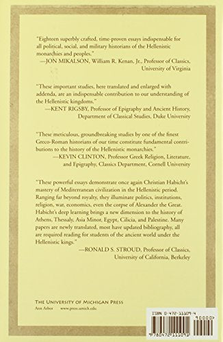 The Hellenistic Monarchies: Selected Papers,Used