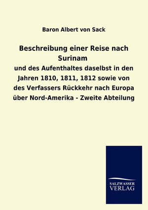 Beschreibung einer Reise nach Surinam (German Edition),Used