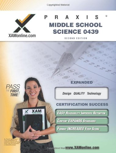 Praxis Middle School Science 0439 Teacher Certification Test Prep Study Guide (Praxis, 1),Used