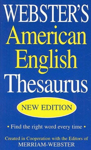 Webster'S American English Thesaurus,New
