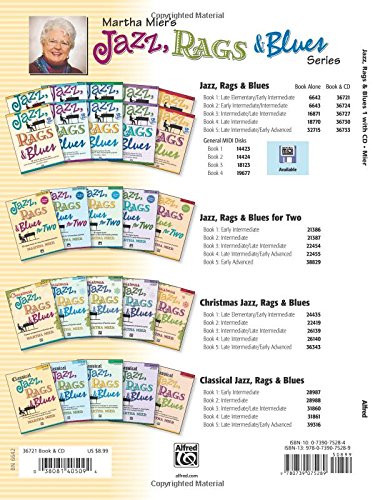 Jazz, Rags & Blues, Bk 1: 10 Original Pieces For The Late Elementary To Early Intermediate Pianist, Book & Cd,Used