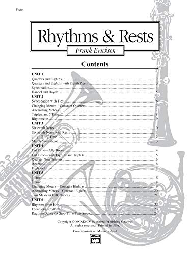 Rhythms & Rests: Flute,Used