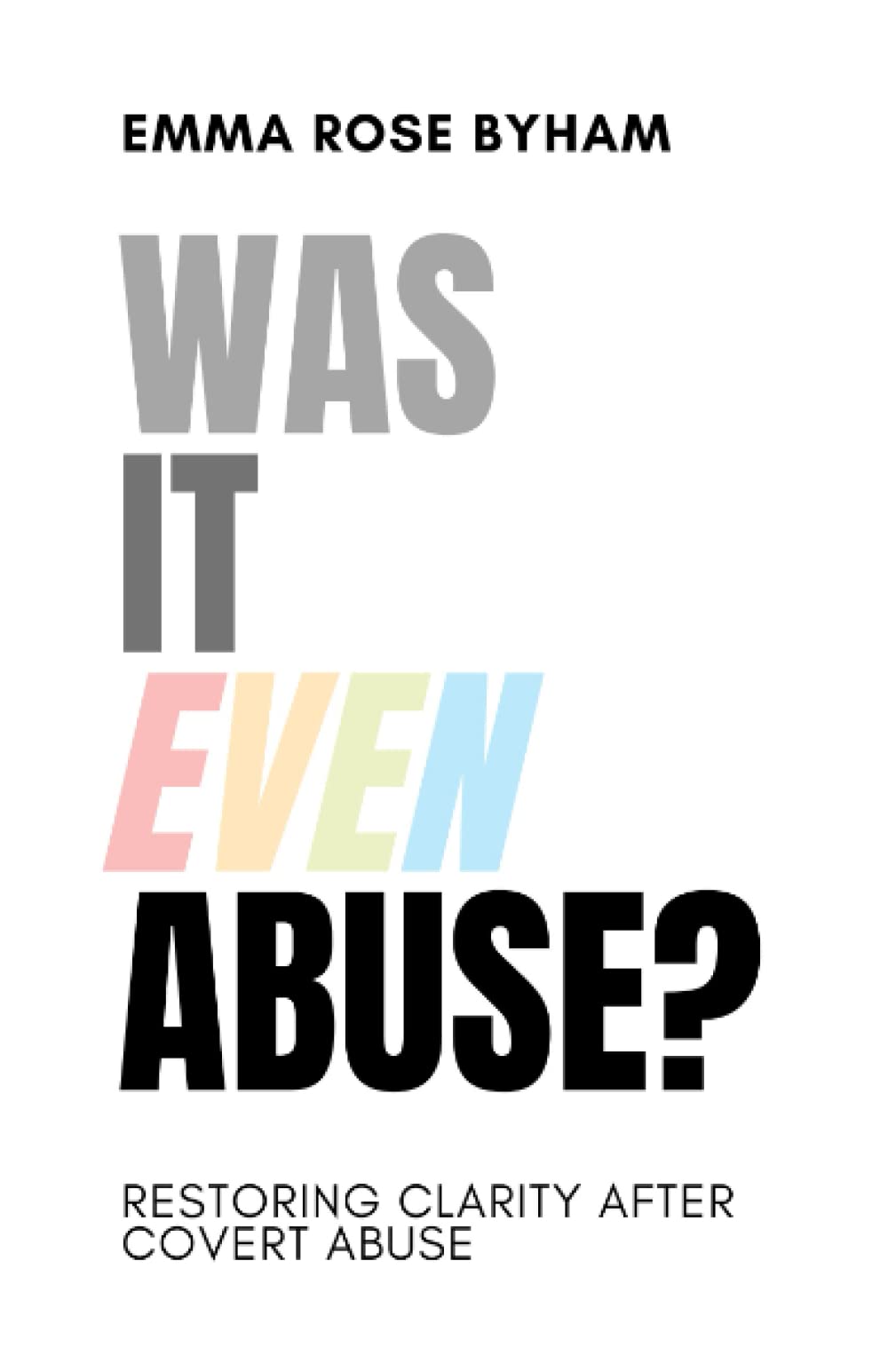 Was It Even Abuse?: Restoring clarity after covert abuse.,Used