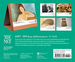 Art: 365 Days of Masterpieces 2020 Desk Calendar,Used