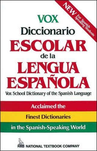 Vox Diccionario Escolar De La Lengua Espanola,Used