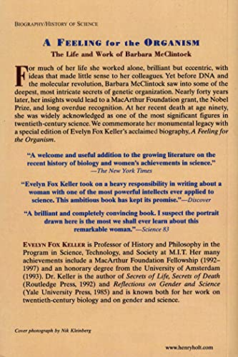 A Feeling For The Organism, 10Th Aniversary Edition: The Life And Work Of Barbara Mcclintock,New