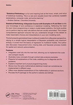 Statistical Rethinking: A Bayesian Course with Examples in R and Stan (Chapman & Hall/CRC Texts in Statistical Science),Used