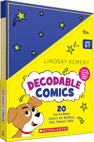Decodable Comics (SingleCopy Set): 20 FunToRead Comics For Building Kids Phonics Skills