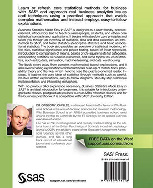 Business Statistics Made Easy in SAS,Used