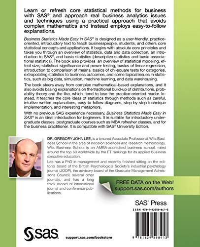 Business Statistics Made Easy in SAS,Used