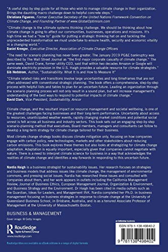 Scenario Planning for Climate Change: A Guide for Strategists,Used