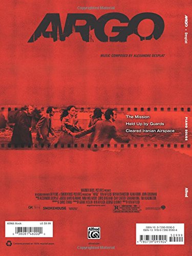 Argo  Sheet Music Selections from the Original Motion Picture Soundtrack: Piano Solos,Used