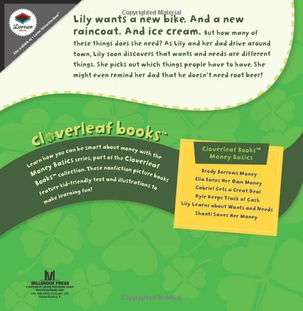 Lily Learns About Wants And Needs (Cloverleaf Books   Money Basics)