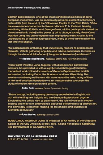 German Expressionism: Documents From The End Of The Wilhelmine Empire To The Rise Of National Socialism (Documents Of Twentieth,New