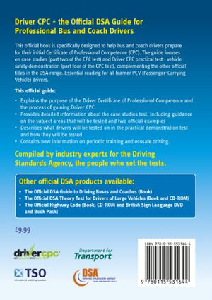 Driver Cpc: The Official Dsa Guide For Professional Bus And Coach Drivers (Driver Cpc  Official Dsa Guide For Professional Bus