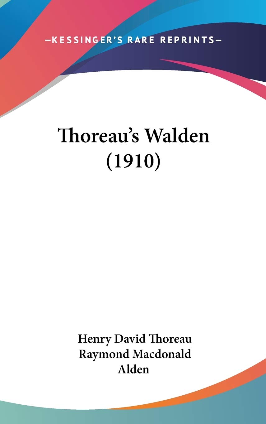 Thoreau'S Walden (1910),Used