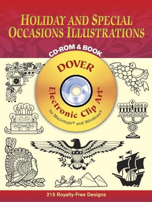 Holiday and Special Occasions Illustrations CDROM and Book (Dover Electronic Clip Art),Used