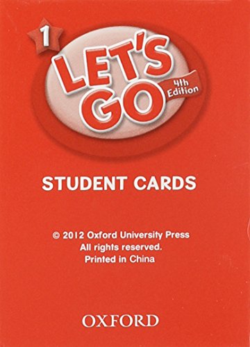 Let's Go 1 Student Cards: Language Level: Beginning to High Intermediate. Interest Level: Grades K6. Approx. Reading Level: K4,Used