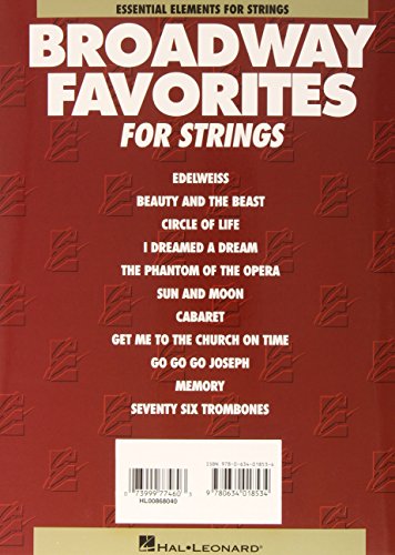 Essential Elements Broadway Favorites for Strings  Violin 1/2,Used