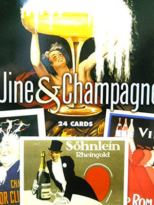 Wine and Champagne: 24 Cards (Dover Postcards),Used